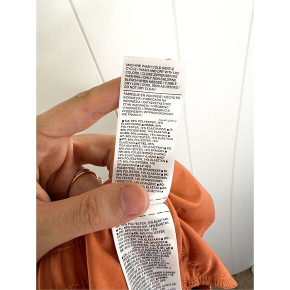 Athleta Arrival Midi Skirt in Clay Orange Size 8 - Picture 10 of 11